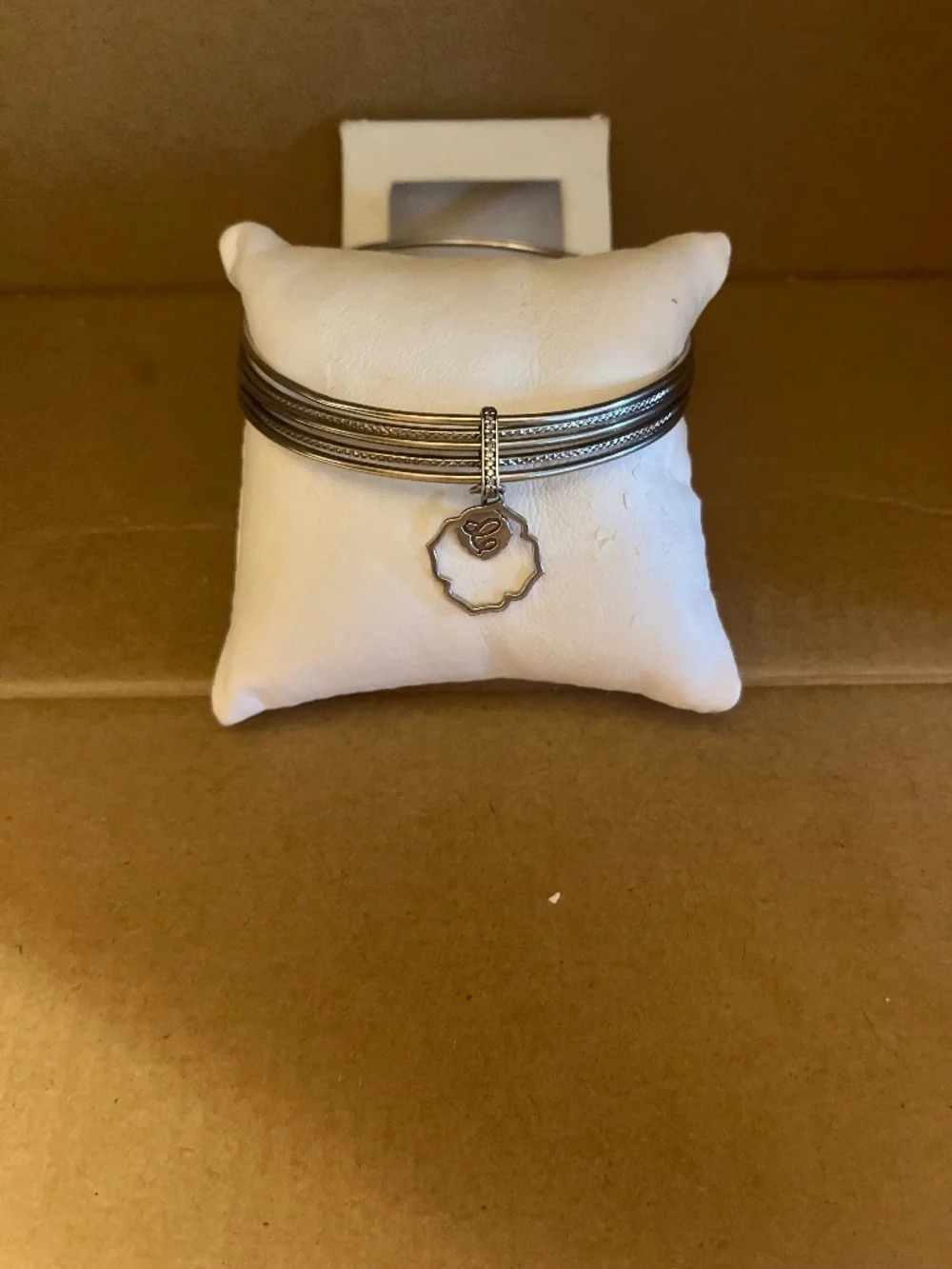 Luca + Danni .925 Sterling Silver 5-Row Bangle Set - Diamond Pavé Bar & Quatrefo